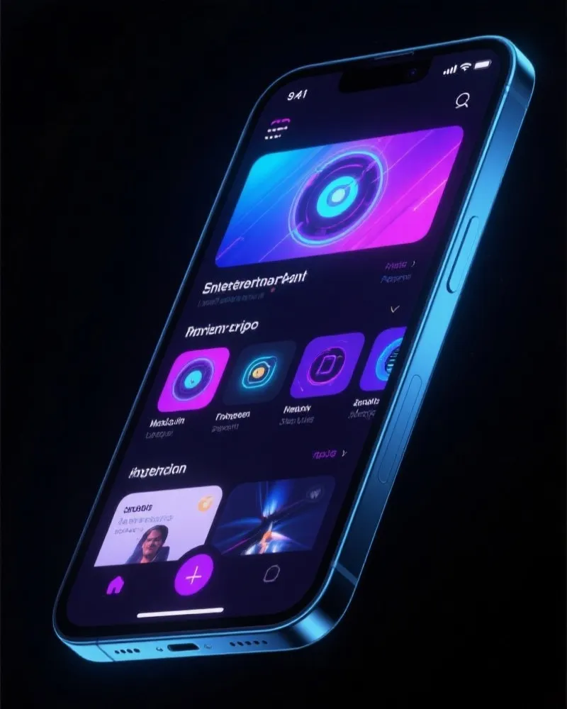 摩登娱乐 APP 界面展示